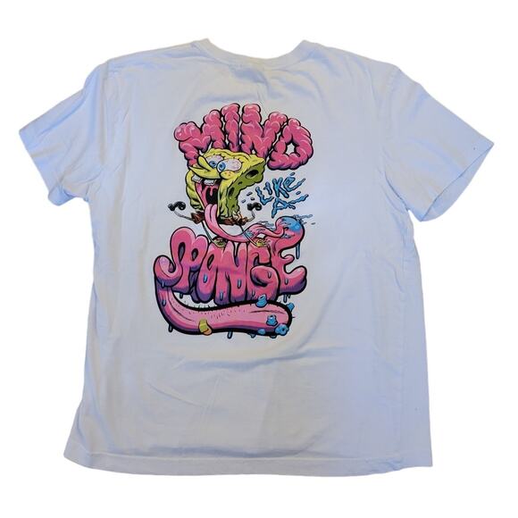 Sponge Bob "Mind Like a Sponge" T-shirt Men's Medium‎ 100% Cotton Graphic Tee - Picture 1 of 7